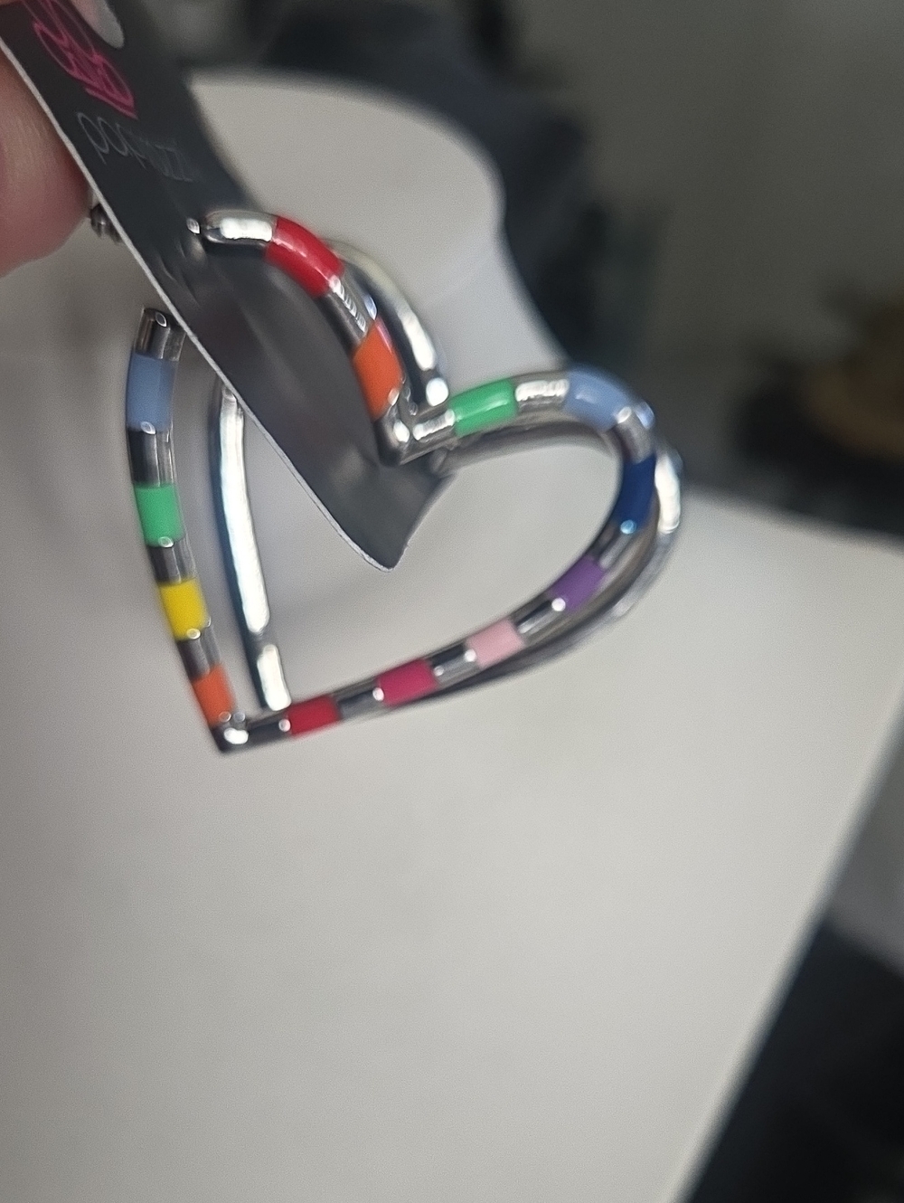 Paparazzi Striped Sweethearts Multi Earrings NWT